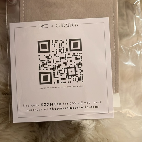 MARRIN COSTELLO Soleil Bracelet Curateur Revolve Anthropologie White Topaz Gold - Picture 6 of 6